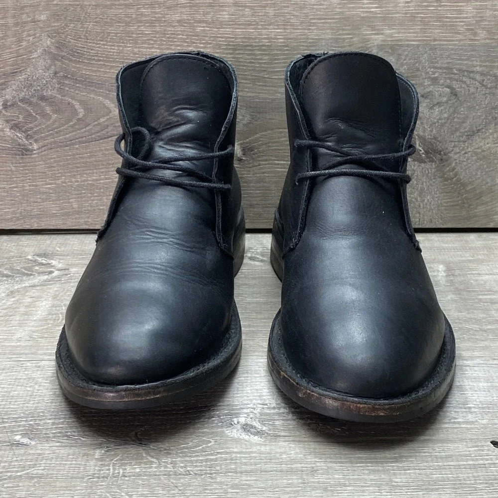 Thursday‎ Boot Co. Boots Scout Mens 6.5 (Fits 7.5) Black Leather Chukka Shoes
